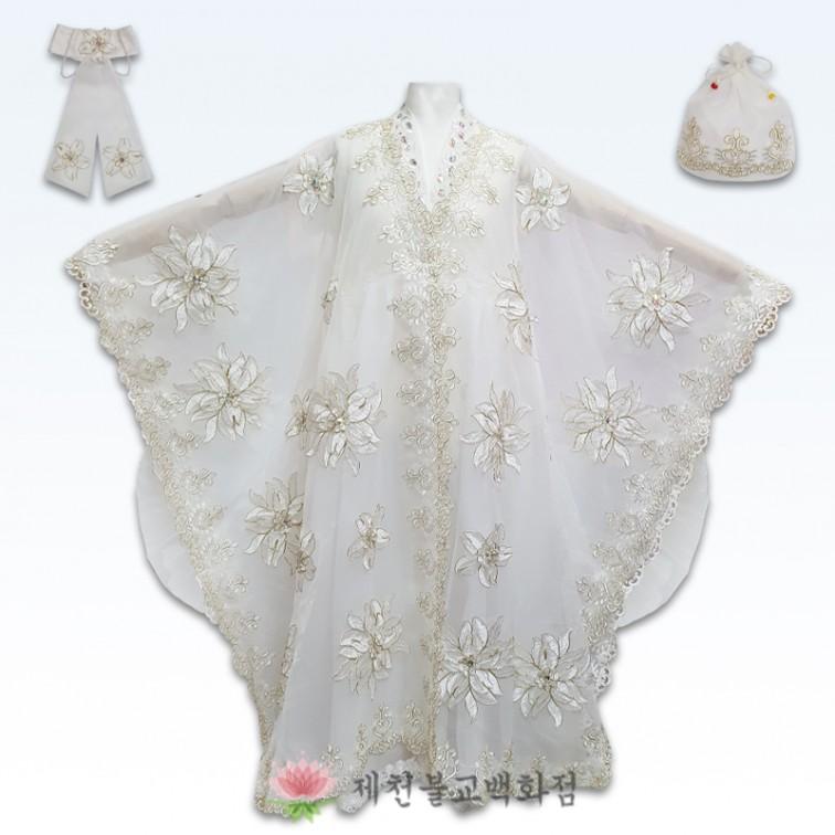큰꽃선녀복(흰색) - 2가지 색상,신복