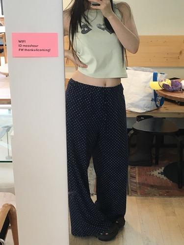 찰랑 도트 팬츠 (네이비/블랙) 주문폭주, 1~2일 이내로 출고