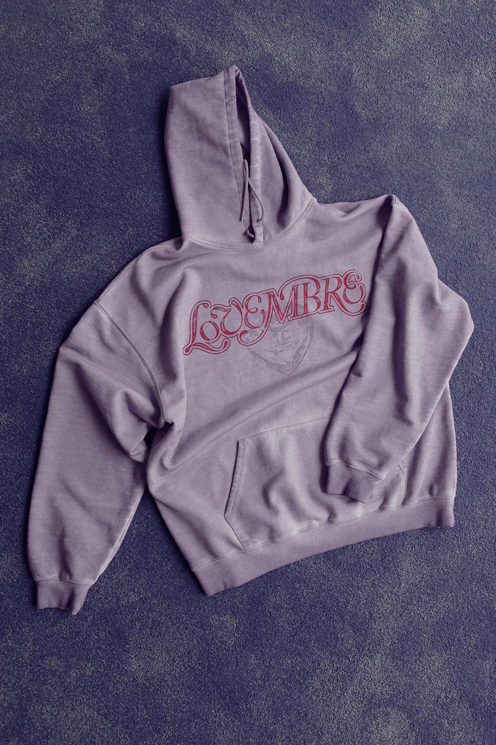 [NOVEMBRE X LC] OVERSIZE FIT HOODIE - PURPLE