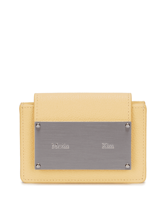 ACCORDION WALLET IN LIGHT YELLOW