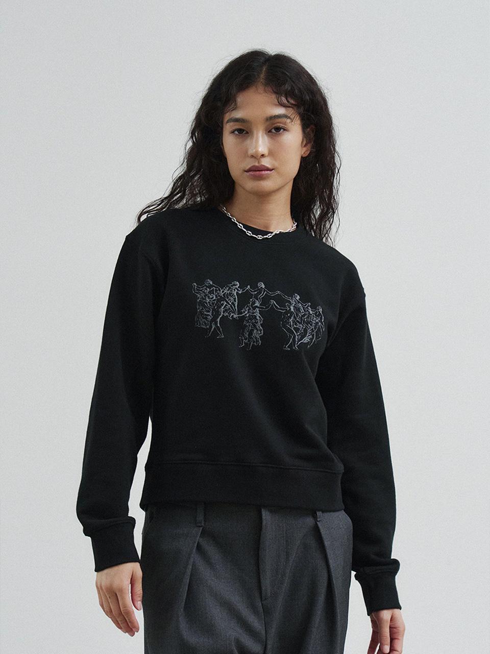 Dancing nymphs Sweatshirt black