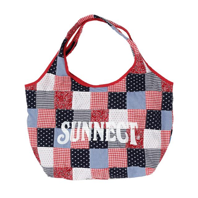 Madras Shopper Bag - Red