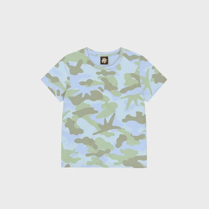 W Camo Tee Light Blue