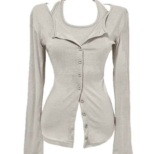 [MADE/HQ] Cindy holter long sleeves shirt t-shirt (5color)