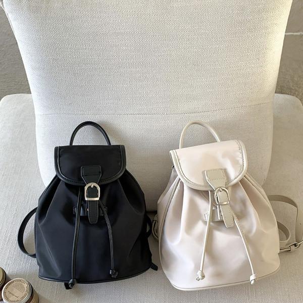 델라 포코노 플랩 버클 레더 콤비 나일론 미니 백팩 (4color)