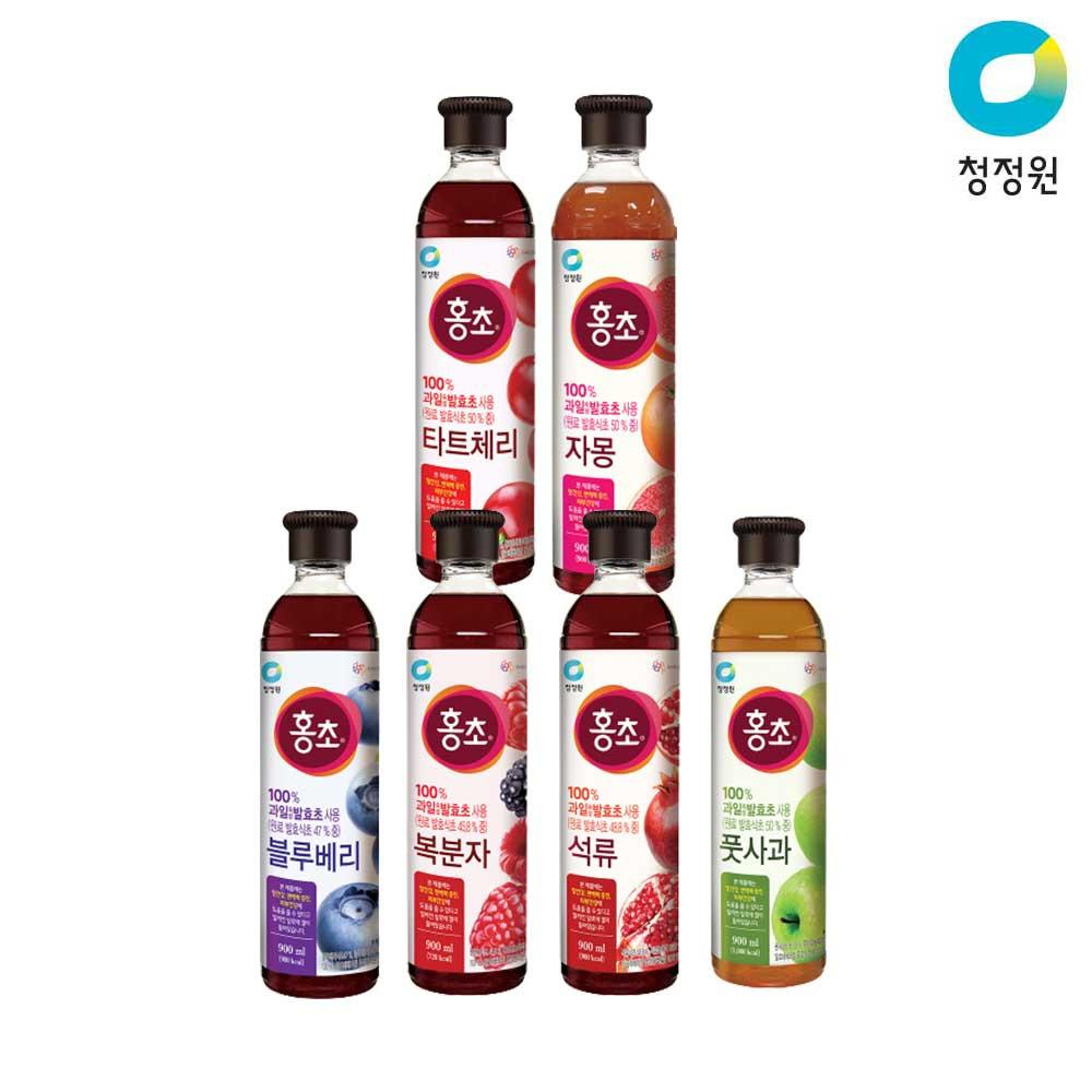 [청정원] 마시는 홍초 6종 900ml