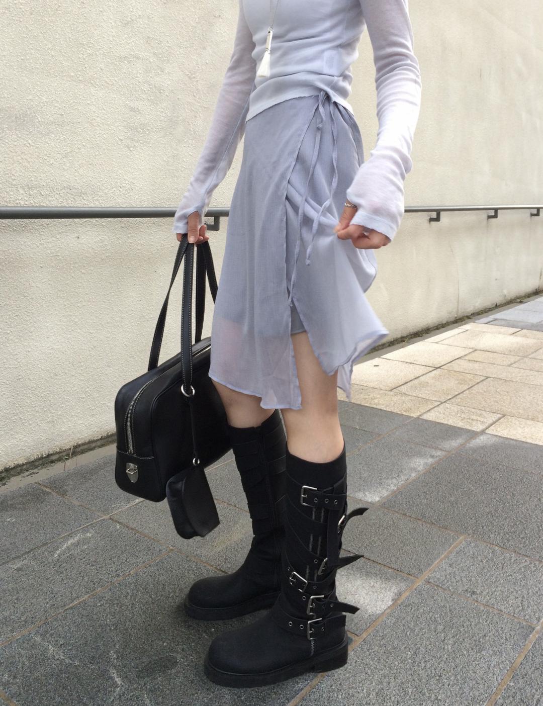 MOON CHIFFON MIDI SK (2col)