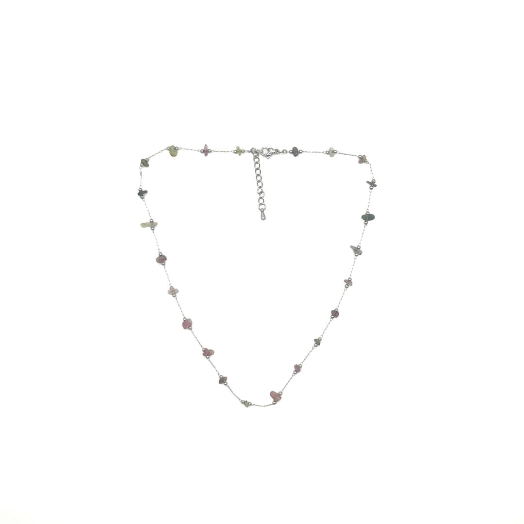 Stone dot necklace
