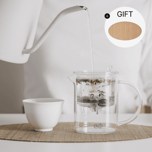 봄을 깨우는 차도구 & 잎차 세트 (맥파이앤타이거 티머그 + 유백찻잔+ 잎차 3종 택 1) + 대나무 티매트 증정