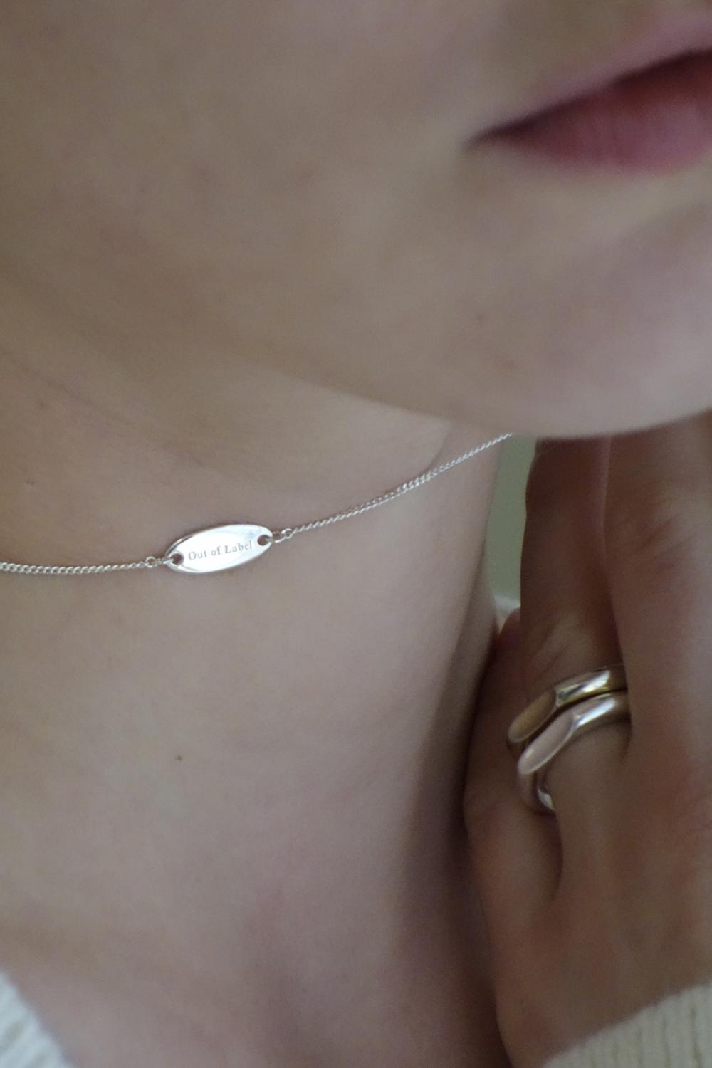 [Label Line]﻿ 24WT Round Tag Necklace