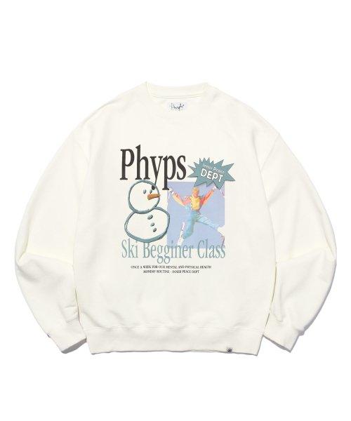 PHYPS® SKI BEGGINER CLASS CREWNECK IVORY