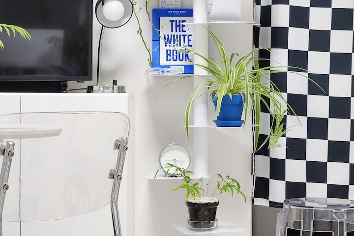 엘라인 회전식 각도조절 북선반 북스탠드 식물선반 2size / 2color