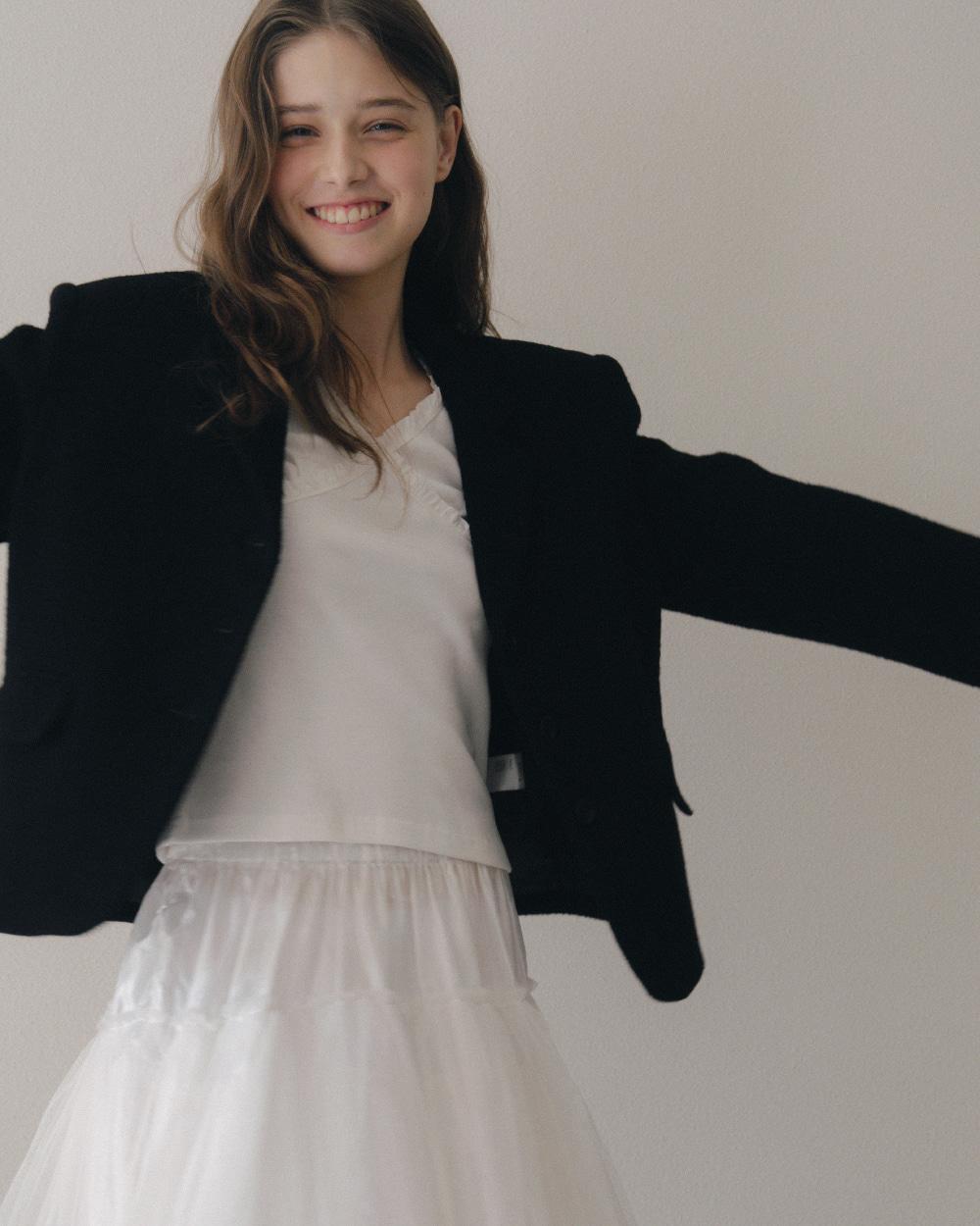 Wool Alpaca Crop Jacket