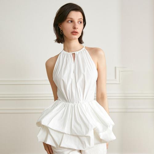 YY_Halterneck balloon sleeveless top