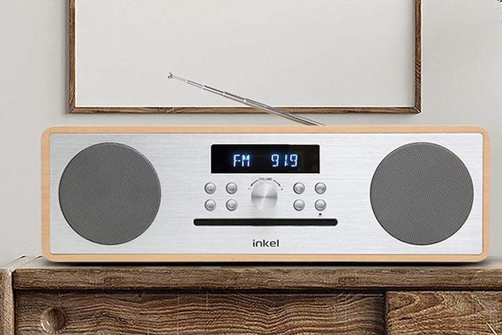 [10%쿠폰IK-A370CD CD플레이어 FM 라디오 USB 알람 프리미엄 블루투스 오디오