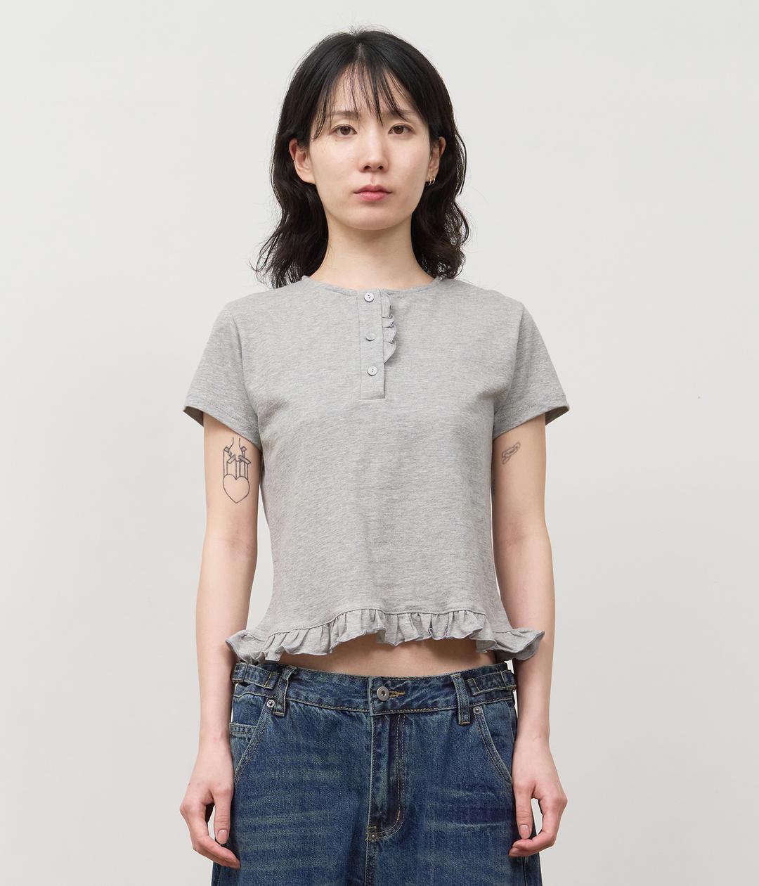 (W) Annie Frill Top (2color)