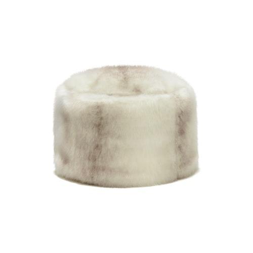 LOW LAMPSHADE HAT_FUR CREAM