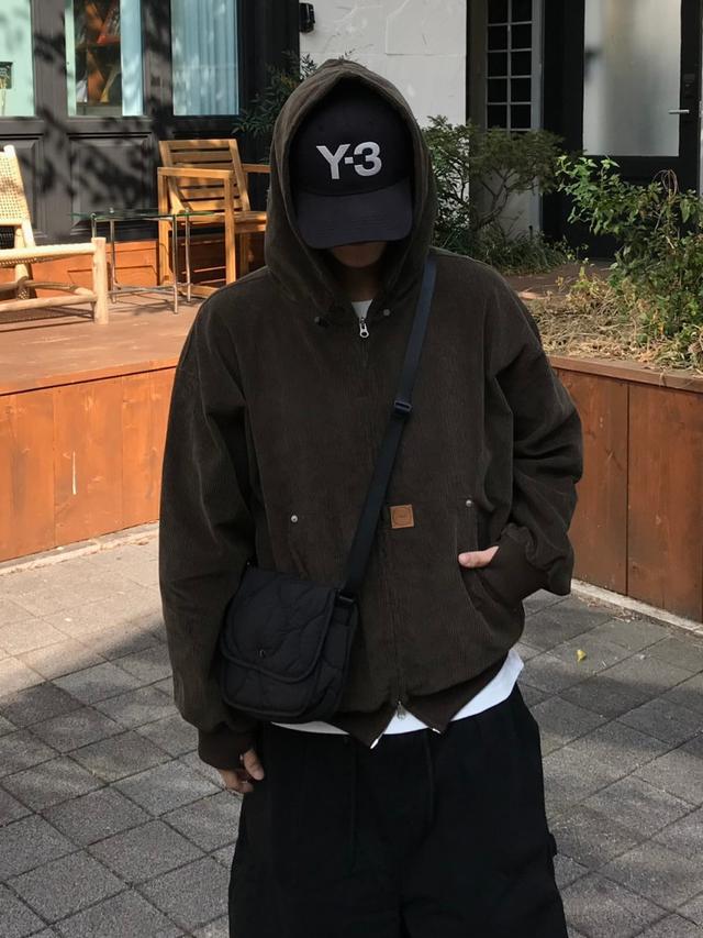 코듀로이 워머 패치 워크자켓 2C
