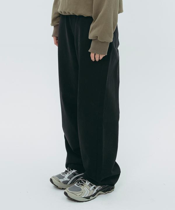 NOI1096 balloon cotton pants (black)