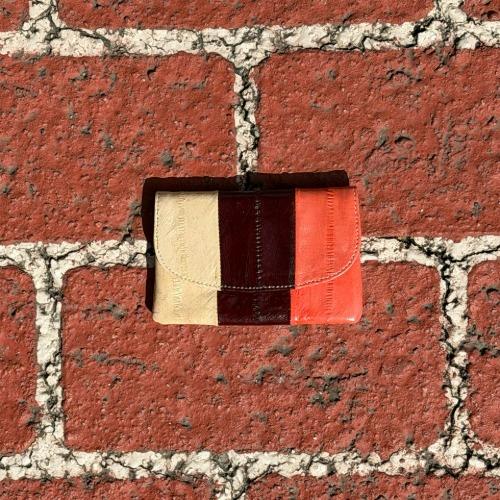 [3차리오더] Simple card holder Patchwork brown