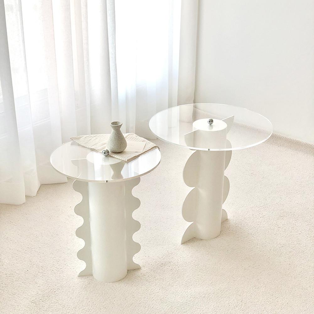 플로르 소파 사이드 침대 쇼룸 갤러리 테이블