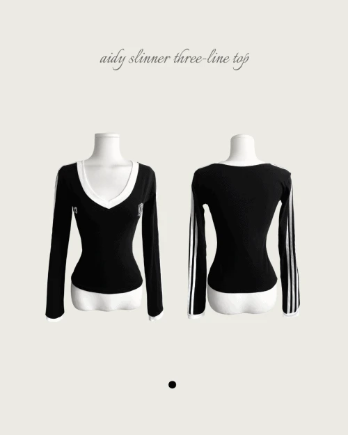 에이디 슬리너 three line TOP