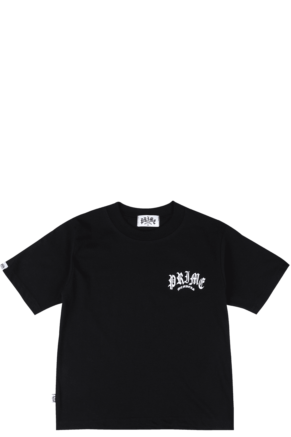 Prime Logo Semi Crop T-Shirt Black