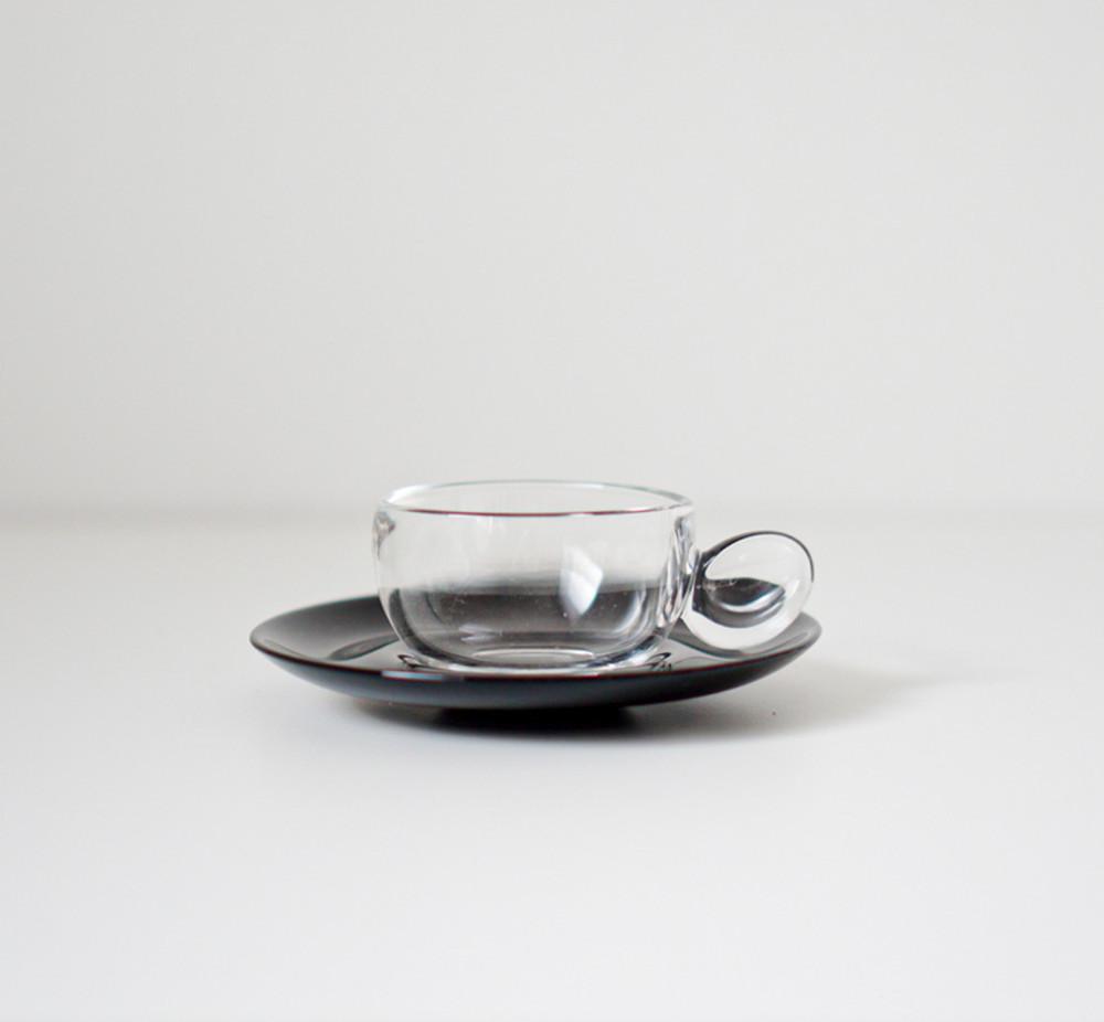 [vintage] ARC 동글이 핸들 에스프레소 찻잔세트  (ARC roundy handle espresso cup and saucer)