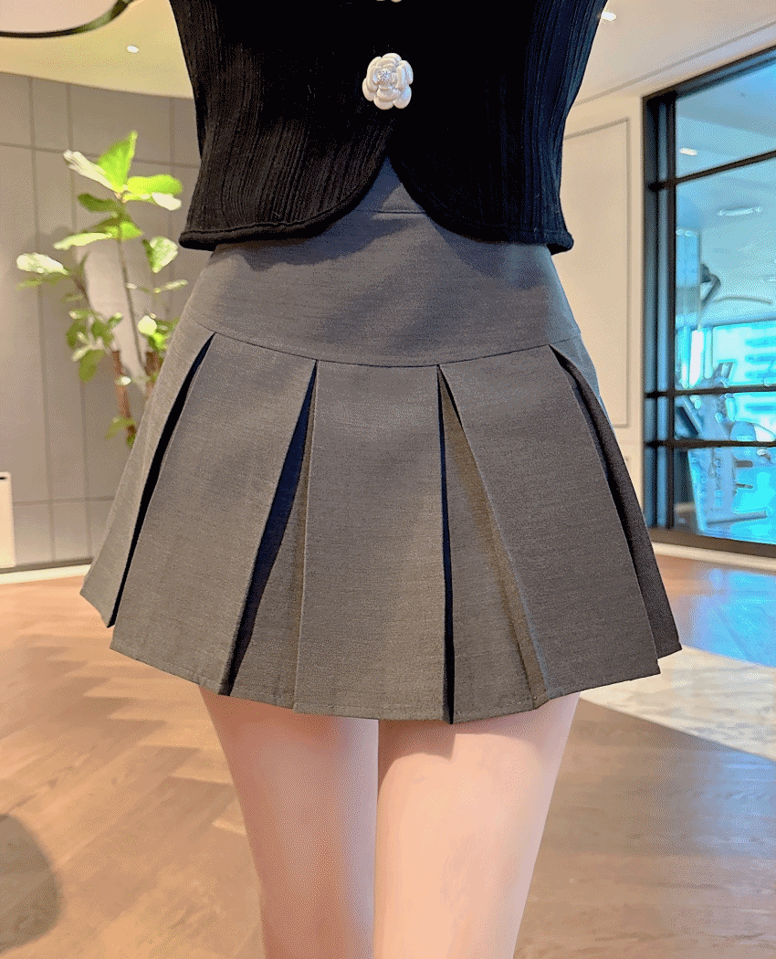 로제 테니스 플리츠 스커트 (이너 속바지O) / 2 color