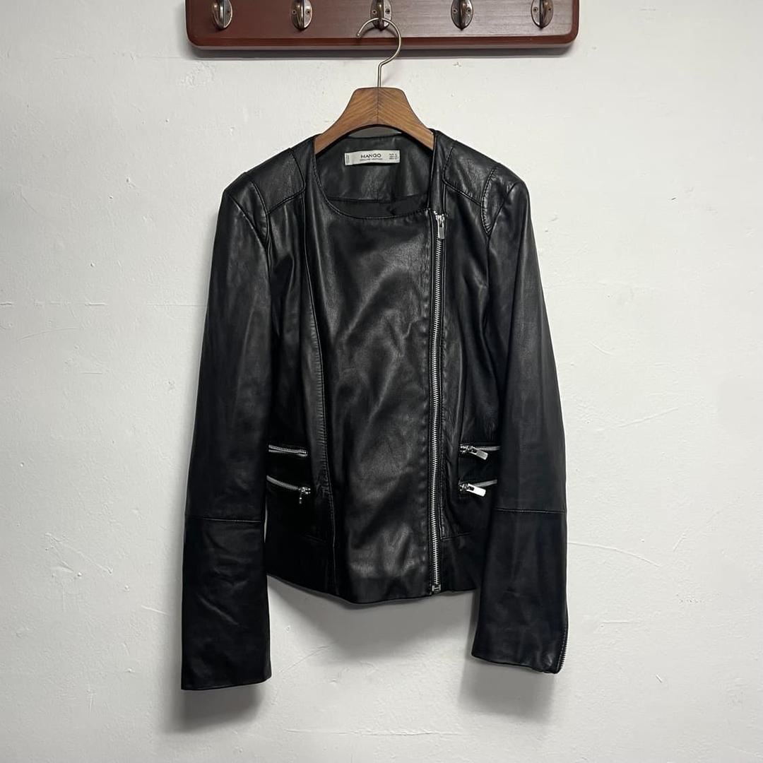 망고 (우먼) 양 가죽 라이더 자켓   | 후루츠패밀리