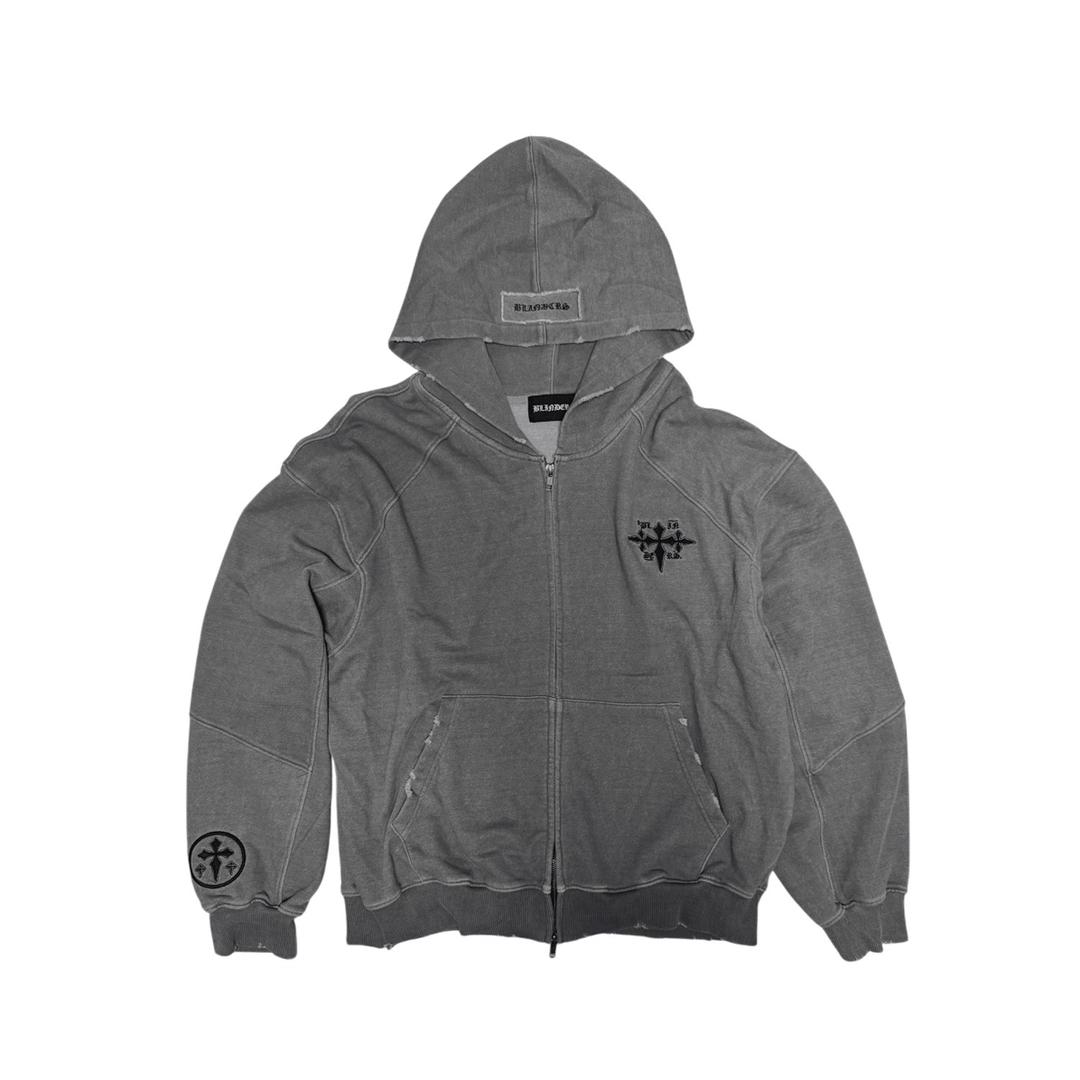 [BLINDERS] SIGNATURE DAMAGE ZIP HOODIE