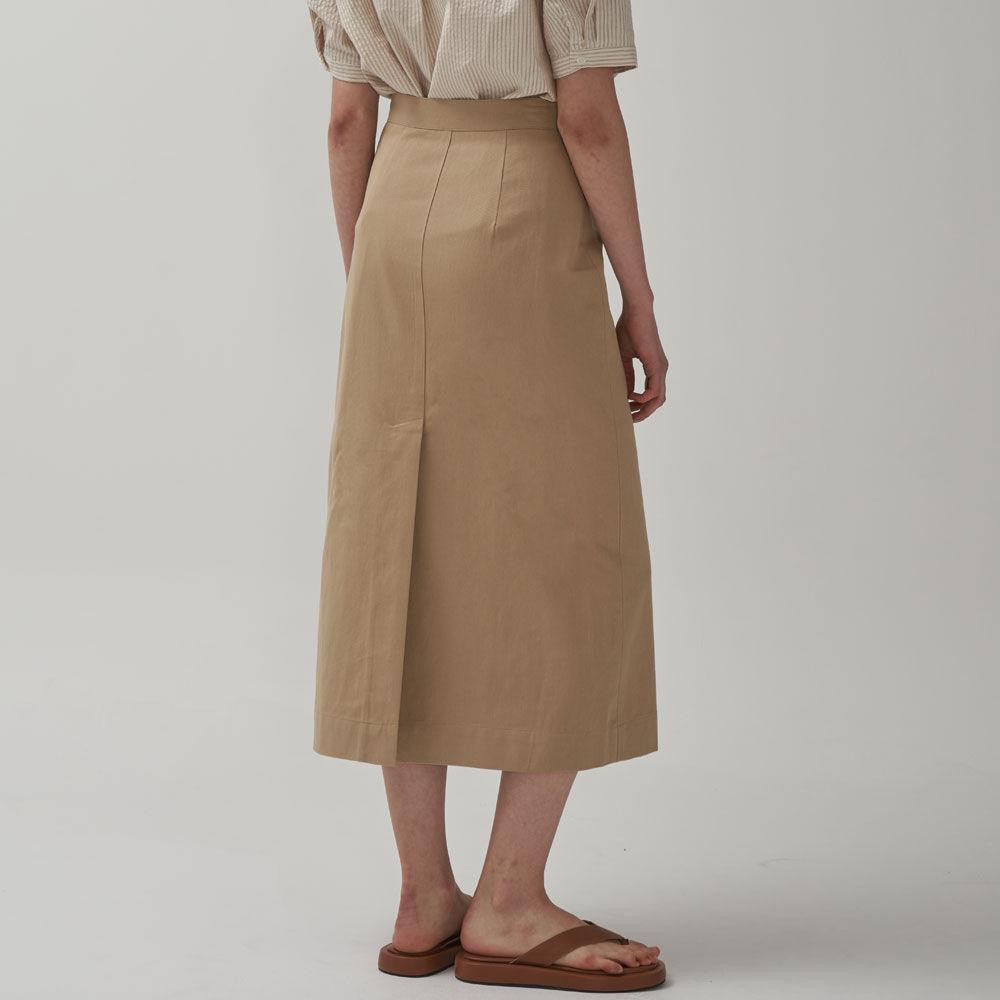 [29CM 단독] 베이직 슬릿 스커트-beige