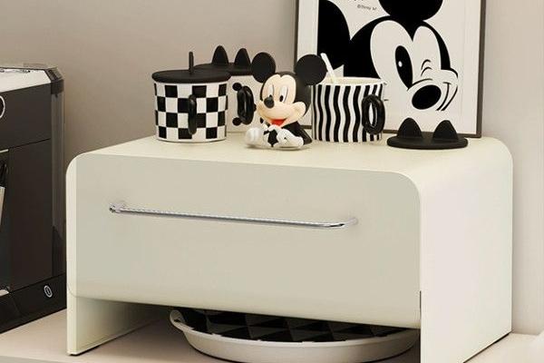 [해외] 미드센츄리 슬라이드 수납함 철제서랍장 인테리어수납장 대형 42CM 2컬러