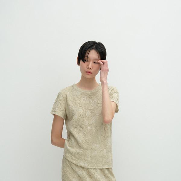 DRAWING TEE _ BEIGE STRUCTURE
