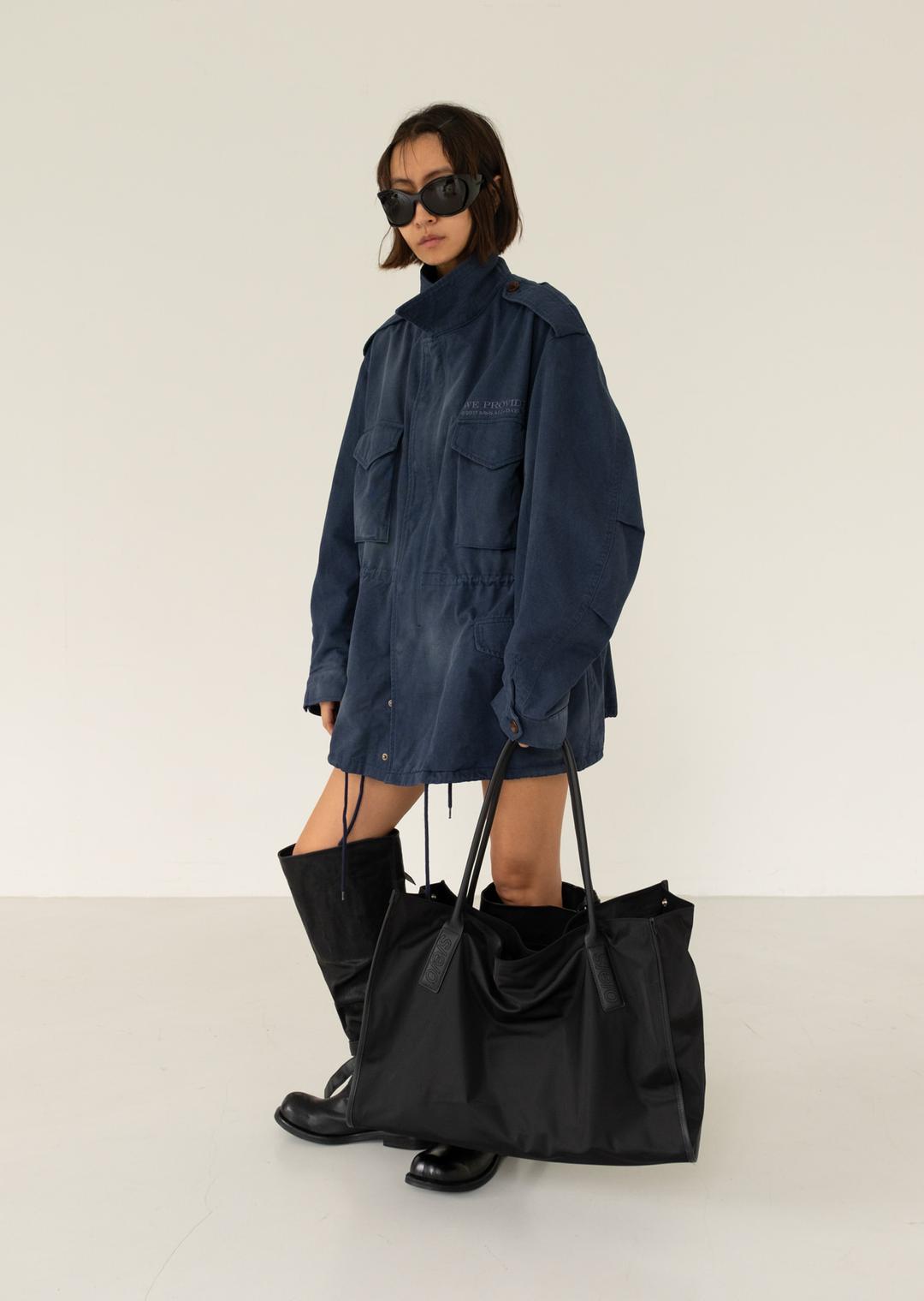 [9/26 Delivery] WASHED COTTON FIELD JACKET NAVY