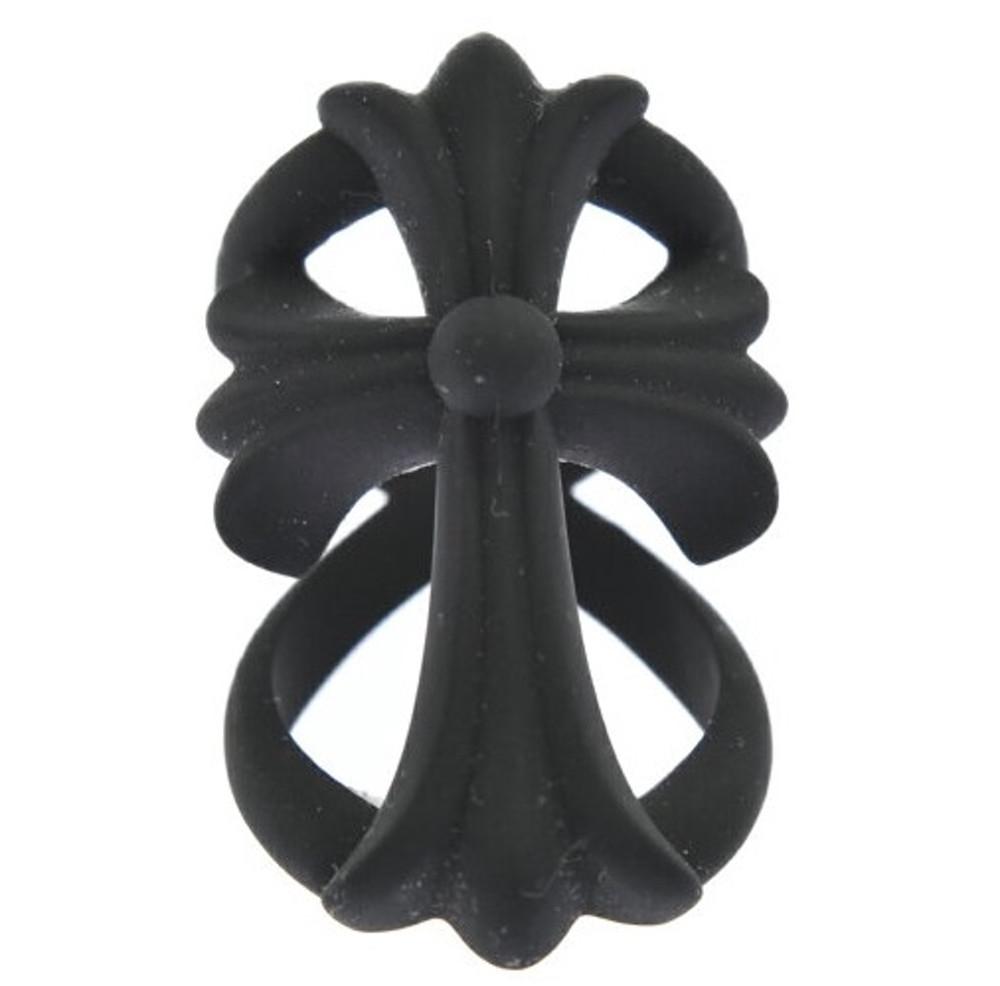 정품 2022 새상품 크롬하츠 십자가 팬던트 고무 실리콘 반지 블랙 재고한개 바로배송﻿﻿﻿﻿[관부가세포함]