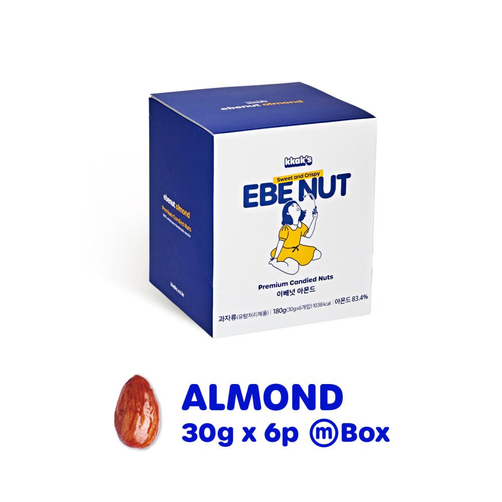 ebenut 이베넛 아몬드정과 강정 간식  답례품 선물 6팩 180g