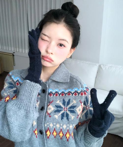 [GIFT BOX] 플러피 스노우 웜그런지 장갑 EBAL159705