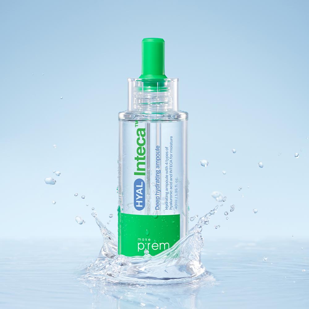 메이크프렘 [직잭픽/속수분 3초컷 앰플🍀] 히알 인테카 속수분 앰플 40ml+인테카크림 31ml 증정
