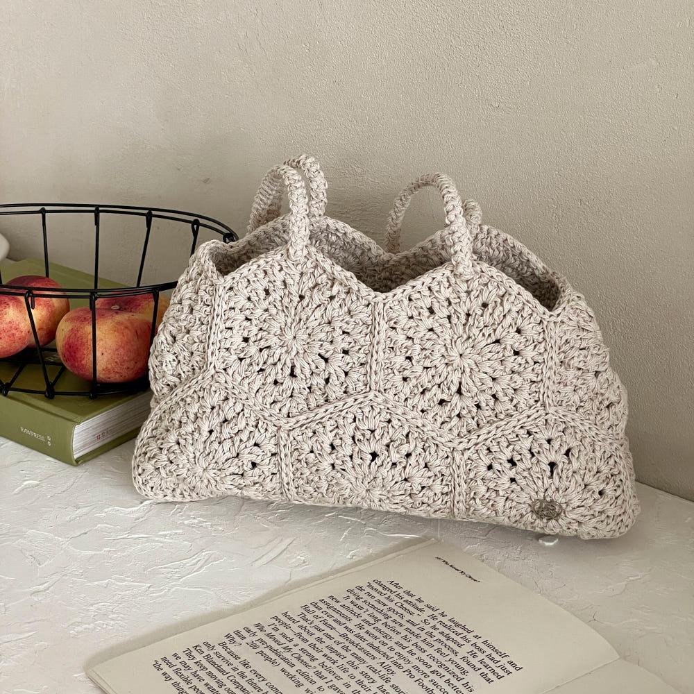 DIY패키지) 로렐 바게트백 코바늘가방 뜨개가방 코바늘패키지 (+가이드영상)