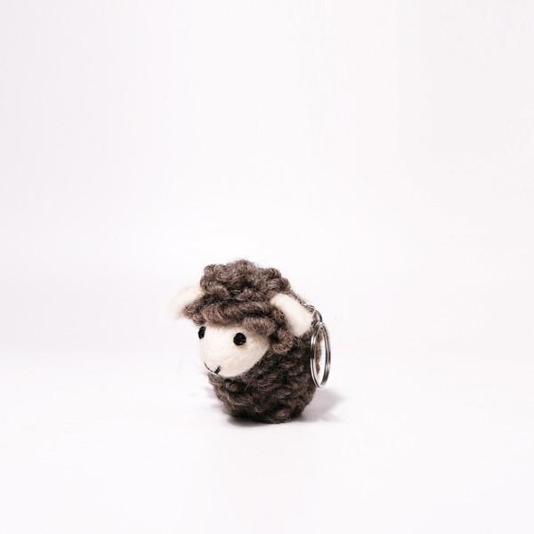 '미니 양' Wool Keyring - 4 Color