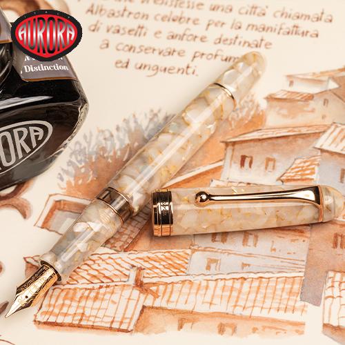 오로라 만년필 한정판 비밀의 도시 시리즈 볼테라 AU888-VVO