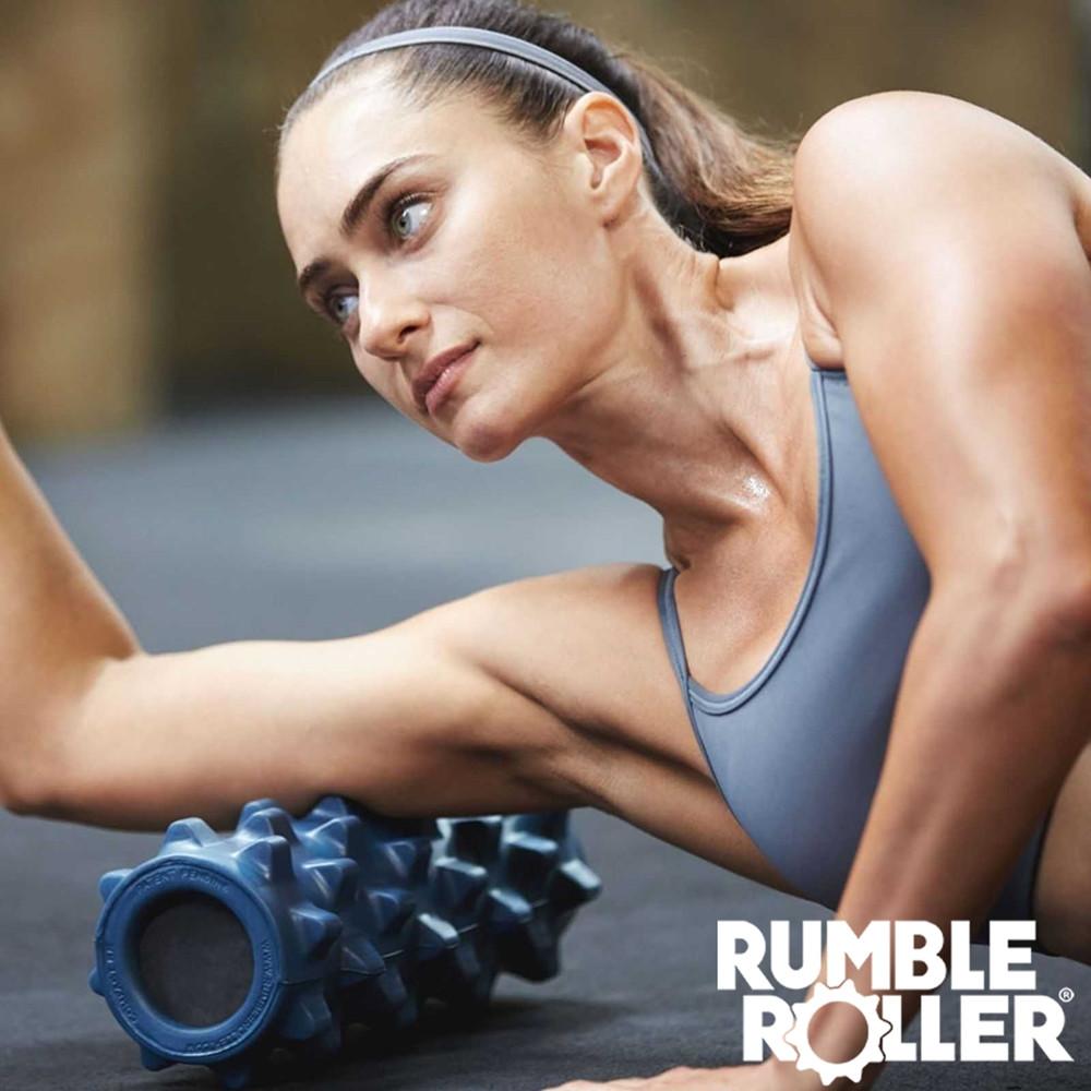 럼블롤러 헬스 딱딱한 지압 돌기폼롤러 스탠다드 블루 콤팩트