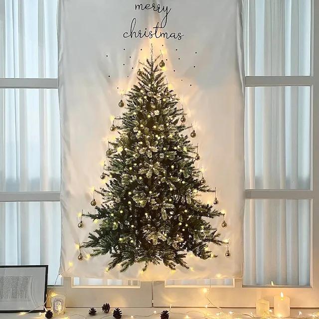 자체제작 고화질 크리스마스 트리 전구 패브릭 포스터 (3type)