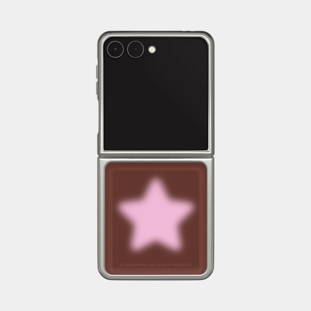 blurry star Z플립 실버 범퍼케이스