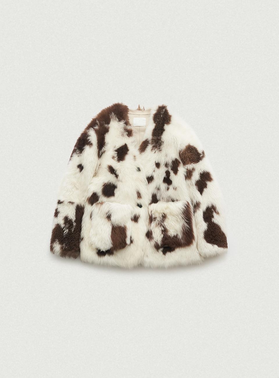 Tove Lambskin Mustang Fur Jacket