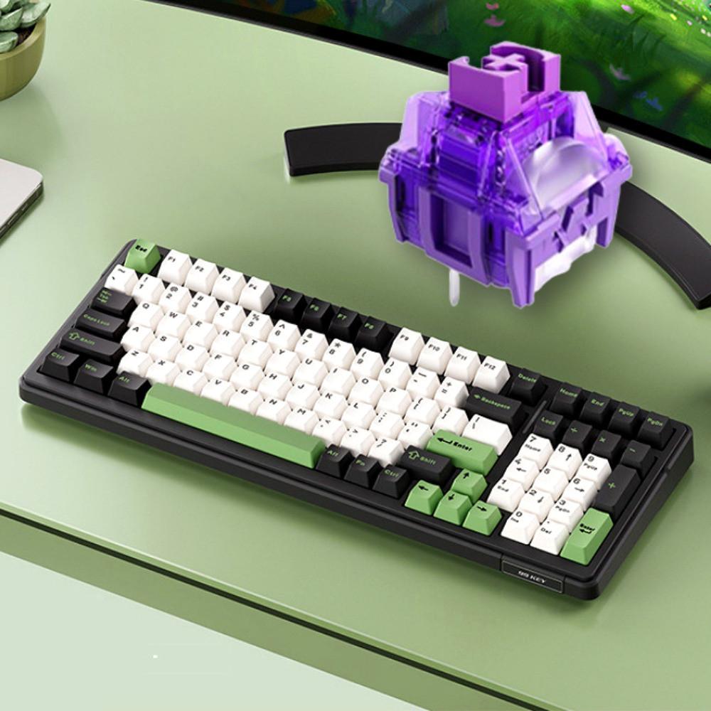 AULA F99 아우라 독거미 f99 키보드 기계식 그린 TCC퍼플축
