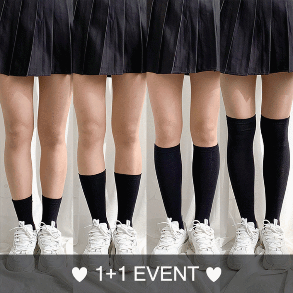 [무배/1+1♥] 1만개 돌파! 기장별 인생 니삭스 양말(4type)