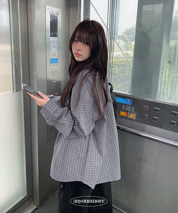 [가을셔츠🍂] 빌트 오버핏 체크 남방 셔츠 (3color)