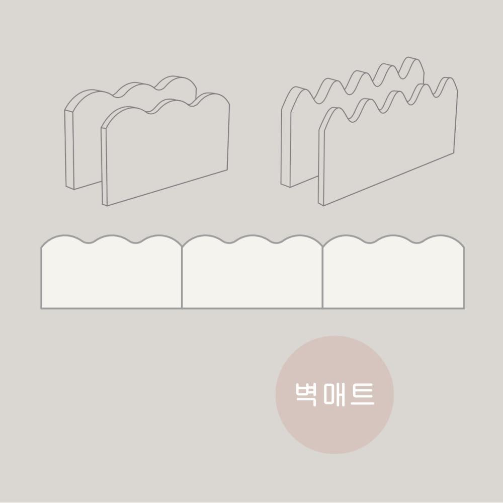 아이스투키  모모 몽글  아이방 벽매트 벽쿠션